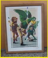 Vogel Gryff 10 farbiger Holtzschnitt von Freddy Oettli