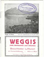 Weggis, altes Werbeprospekt,