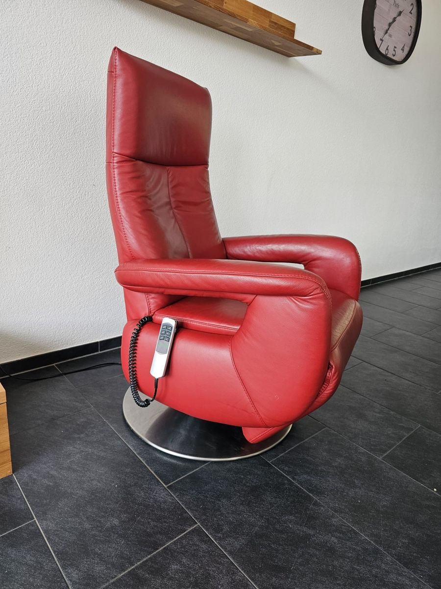 Poltrone: Ledersessel rot – Usato da Mellingen venduto da Business82 1