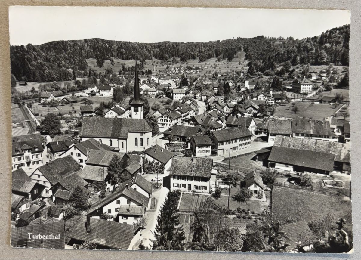 Cartoline postali: Flugaufnahme Turbenthal – Usato da Luzern venduto da Balbel