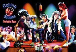 Blechschild-ROLLING STONES-GERIATRIC