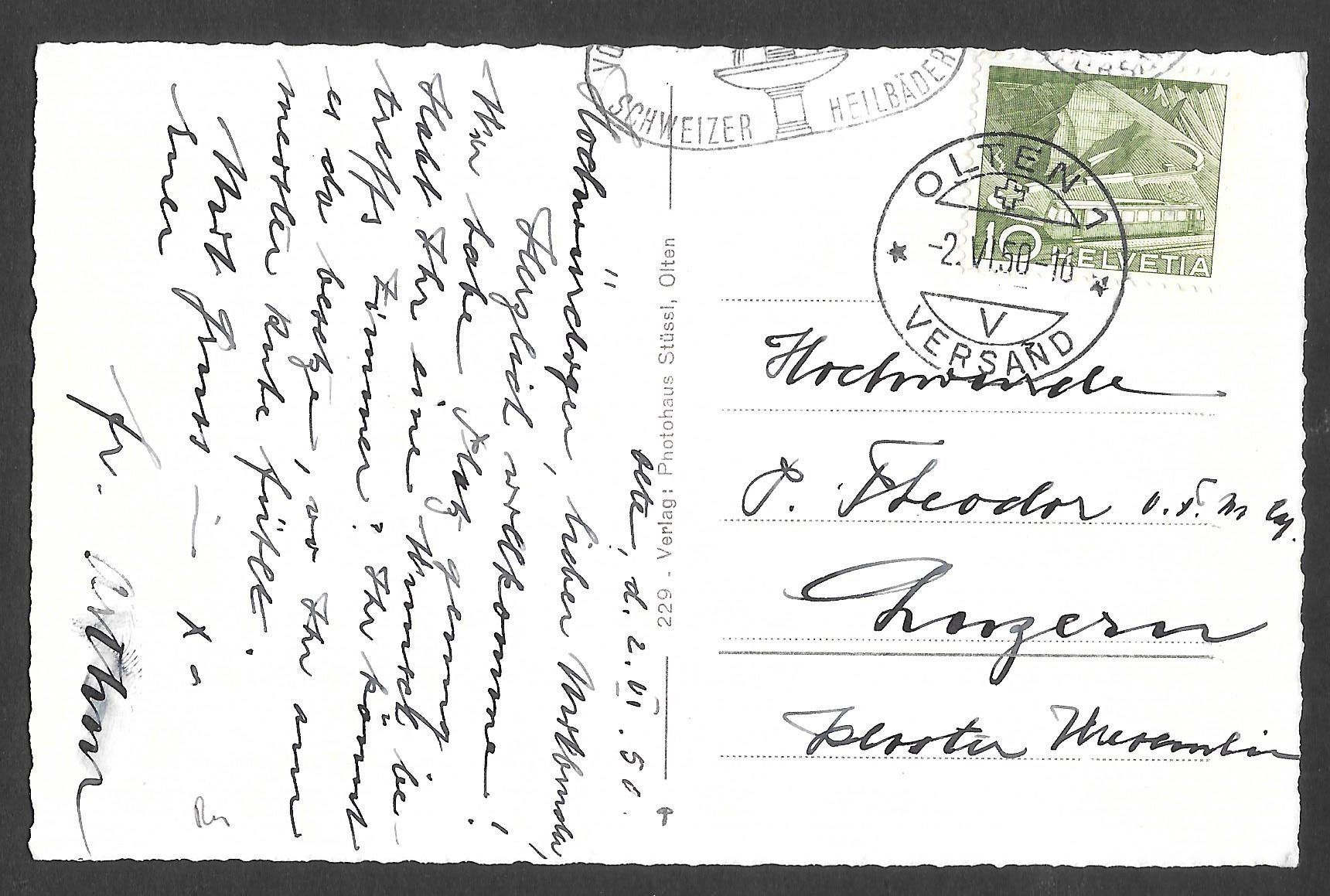 Cartoline postali: Olten Gesamtansicht – Usato da Olten venduto da clotaldi 1