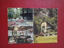 Ponte Brolla Tessin Grotto Michelangelo Werbekarte Werbung