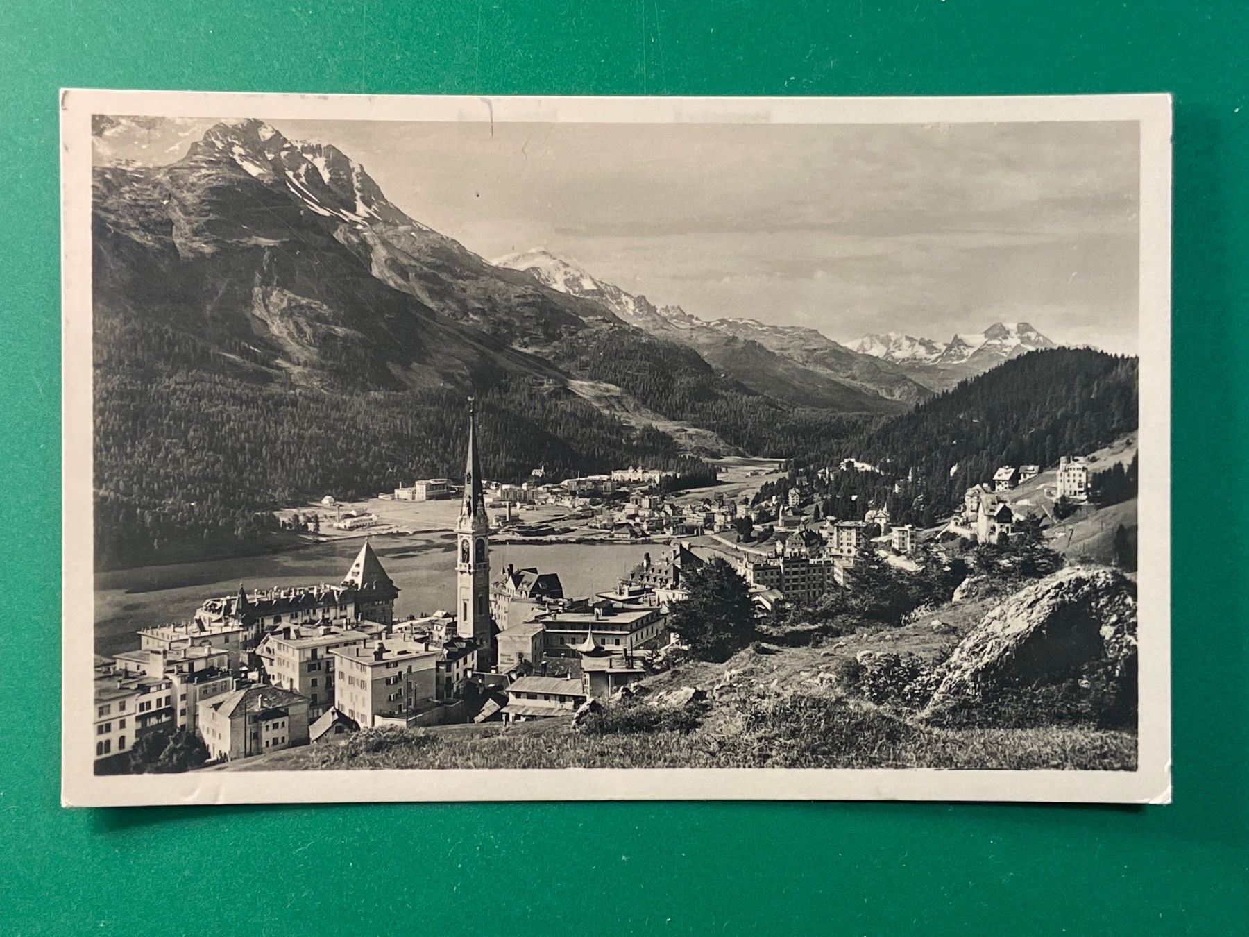 Cartoline postali: St. Moritz - Dorf und Bad – Usato da Steg VS venduto da _vinci_