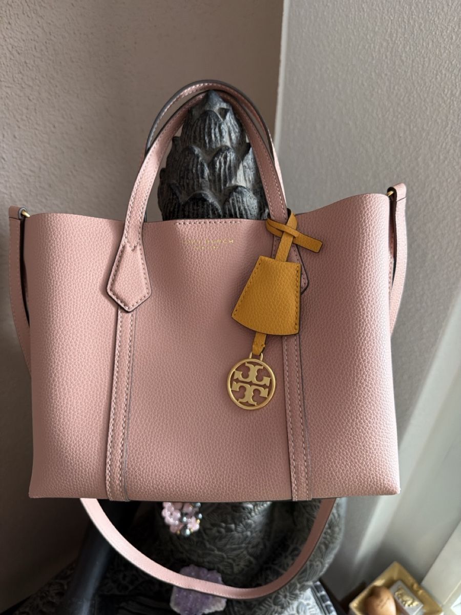 Tory Burch Borse da donna: Tory Burch Perry Small Satchel Pink Moon – Usato da Zürich venduto da bridget66 7