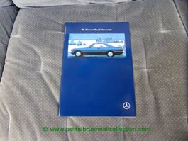 Mercedes-Benz S-Klasse Coupé W126 Prospekt 1990/03 englisch
