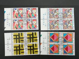 CH  1991 Viererblock Erstag PP Serie (5796)