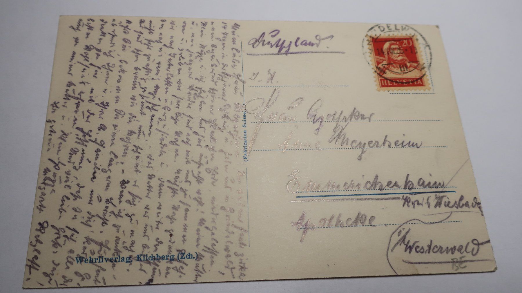 Ansichtskarten: Grindelwald N° 25204  1926 – Gebraucht aus Cormoret von Pascalll2001 3