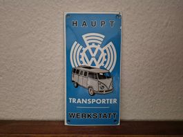 Emailschild VW Transporter Bus Bulli Logo Emaille Schild
