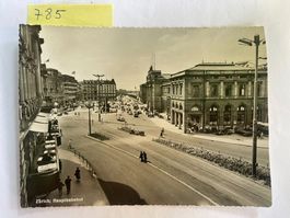 alte Ansichtskarte Zürich Hauptbahnhof