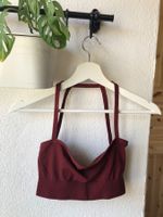 FREE PEOPLE Holder Neck Low Back Burgundy Bralette XS/S