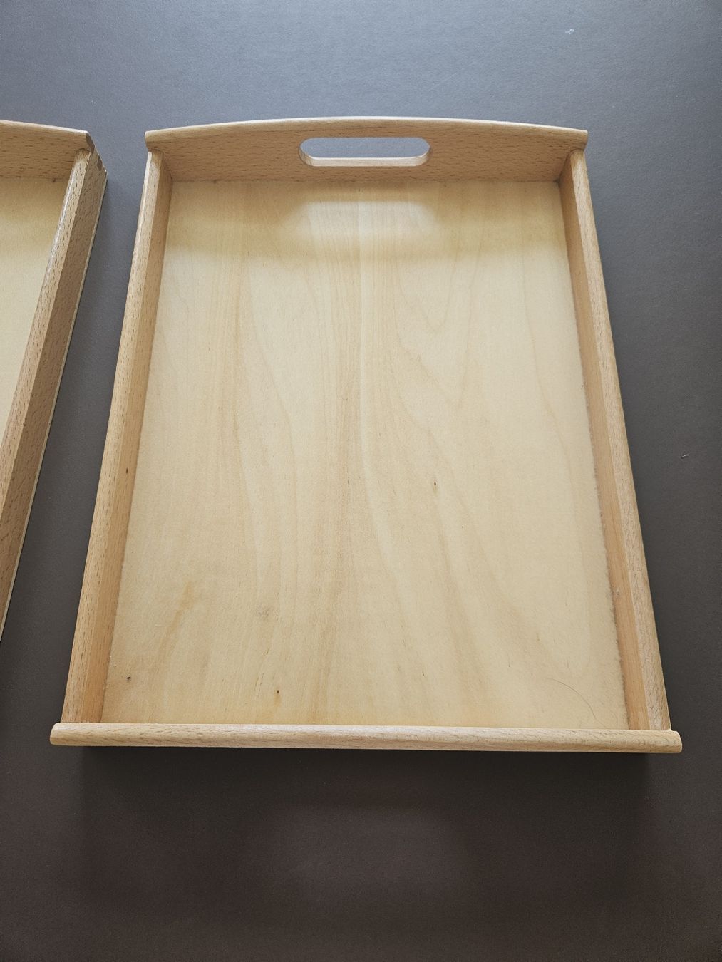 Holzartikel: 3x Holz Tabletts mit Griffen nature – Gebraucht aus Zug von kashtos 3