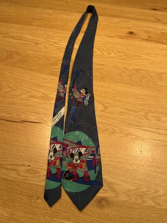 Walt Disney Krawatte - Flieger Mickey Maus, Top Zustand!