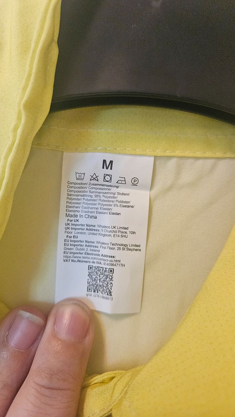 Camicie: Camicia uomo gialla tg.M poliestere – Usato da Melano venduto da H-Sara 2