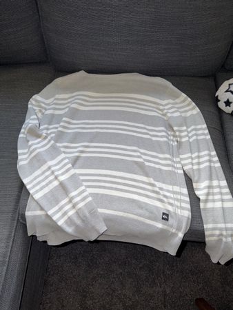 Quicksilver Pullover grau/weiss Grösse L