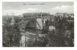 Bern - Stadt - Kornhausbrücke mit Schänzli - Aare - um 1915