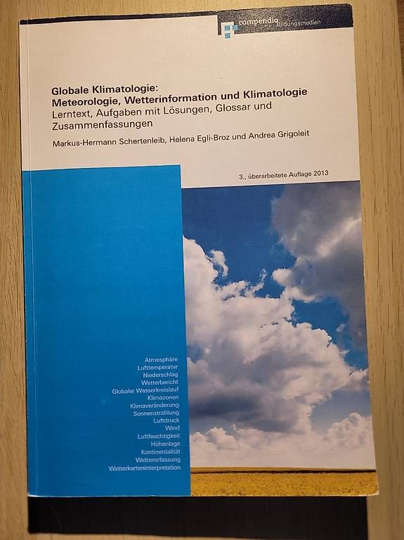 Libri: Klimatologie Sachbuch Matura – Usato da Oberrohrdorf venduto da dd_01
