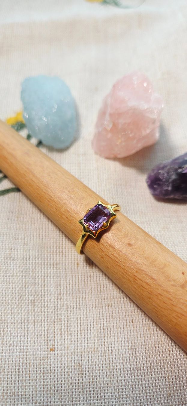 Anelli: NEW - S925 Amethyst Ring (Adjustable) – Nuovo (secondo la descrizione) da Zürich venduto da cin_wcf6 1