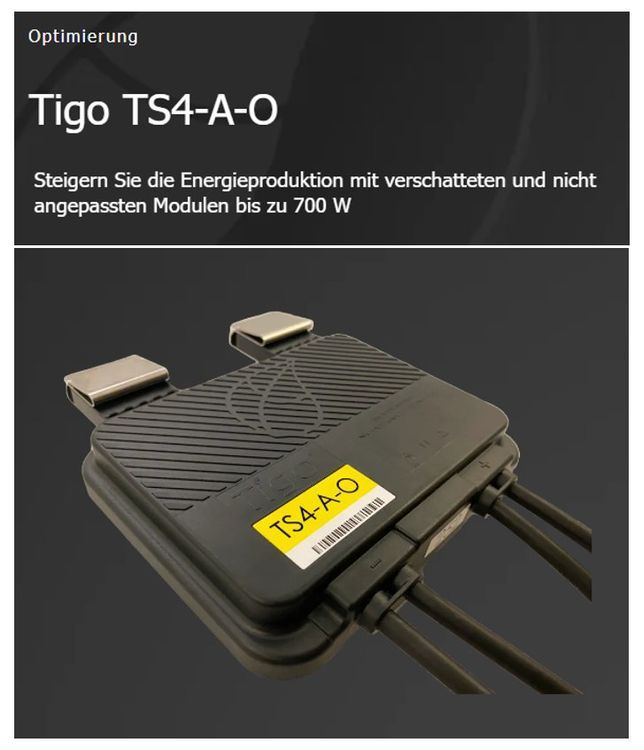 Optimierer TIGO / TS4-A-O 700W - Preis pro Stück - Total 37 | Kaufen ...