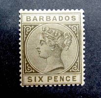 Briefmarke Barbados 1886 Queen Victoria ungebraucht