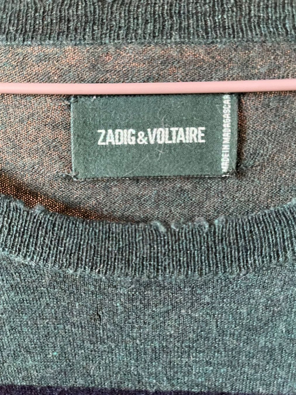 Maglioni & Felpe: Zadig&Voltaire Pull hiver, L, vert, rayé, excellent état! – Usato da Lausanne venduto da alcd_1005 4