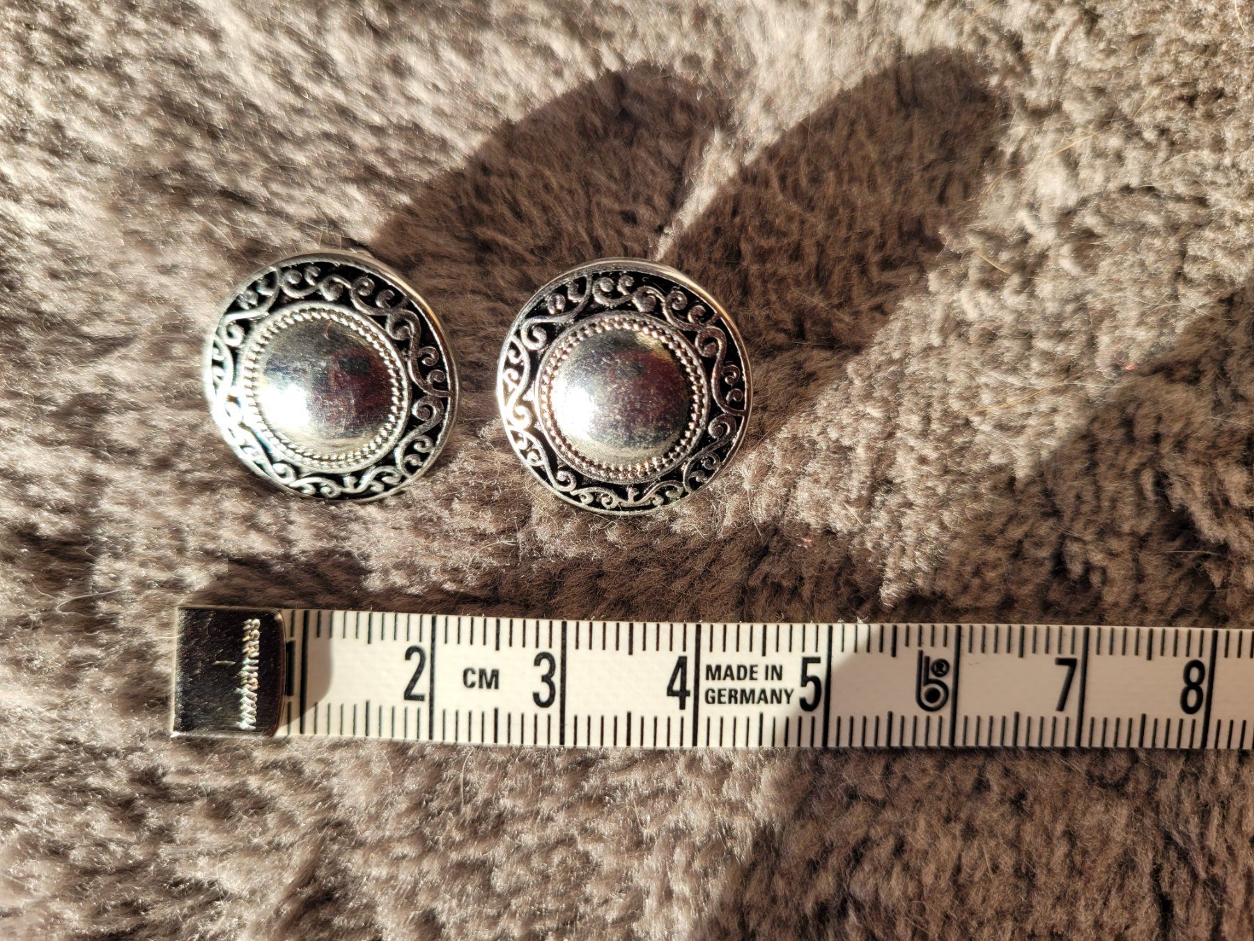 Orecchini pendenti & Orecchini a lobo: Silberfarbene Ohrstecker im Vintage Stil – Usato da Zollikofen venduto da WhiteCat 2