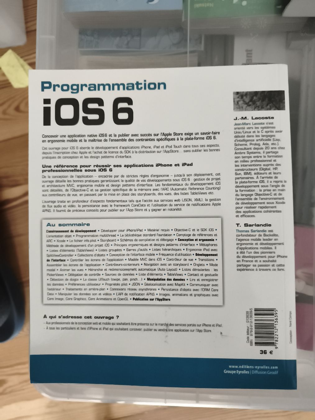 Libri: Programmation iOS 6: Conception et publication iPhone iPad – Usato da Genève venduto da EMellau 1
