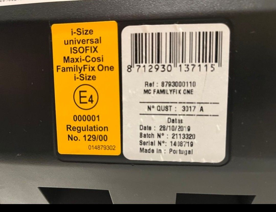 Maxi-Cosi Seggiolini per auto: MAXI COSI FamilyFix One i-Size – Usato da Steinhuserberg venduto da odermatt1315 3