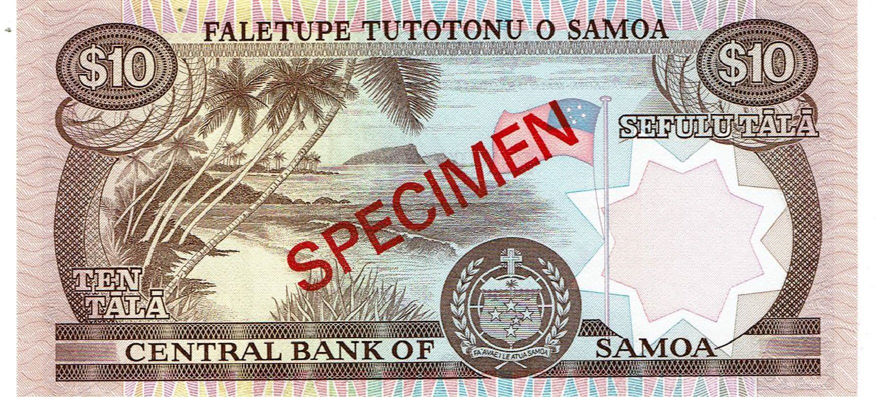 Banconote: Western Samoa 10 Tala 2002 P-34 Specimen UNZ – Nuovo (secondo la descrizione) da Steffisburg venduto da ber_8htf 1