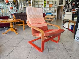 IKEA B.V. 1999 Armchair Freischwinger Stuhl Sessel orange