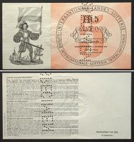 INTERKANTONALE LANDES-LOTTERIE - SPECIMEN 5 Franken 1944 I