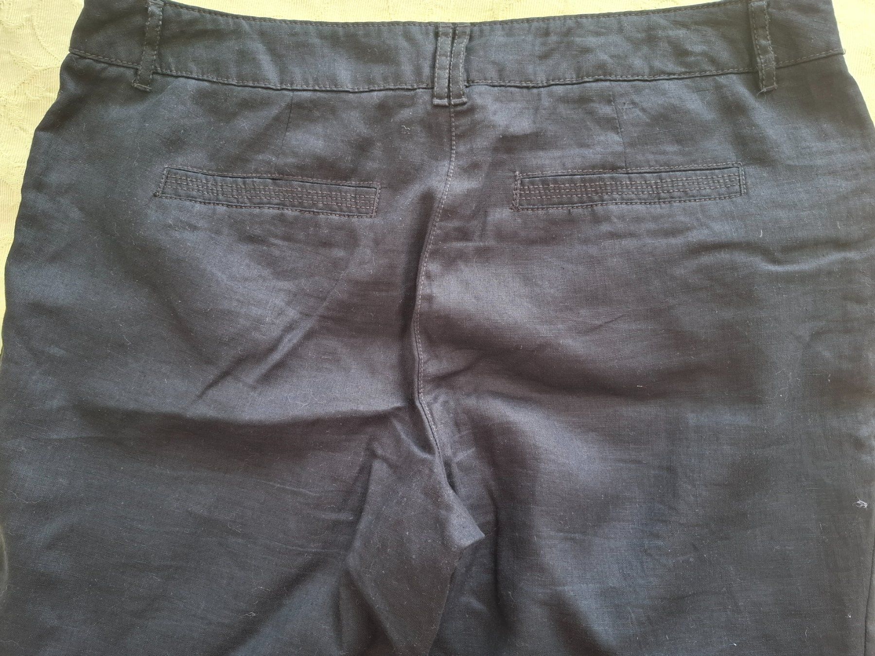 C&A Pantaloni: Leinenhose Sommerhose 46 Schwarz – Usato da St.Gallen venduto da LaMiSa 4