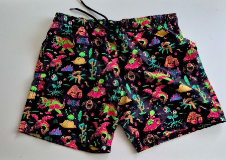Badehose-Rick and Morty-Crazy-Bunt-M