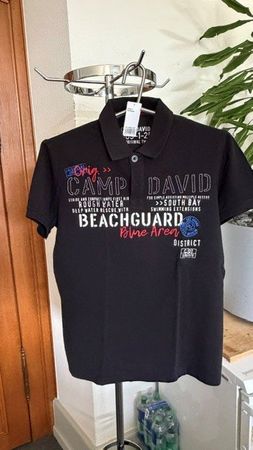 Polohemd Camp David schwarz neu mit Etikett Grösse L
