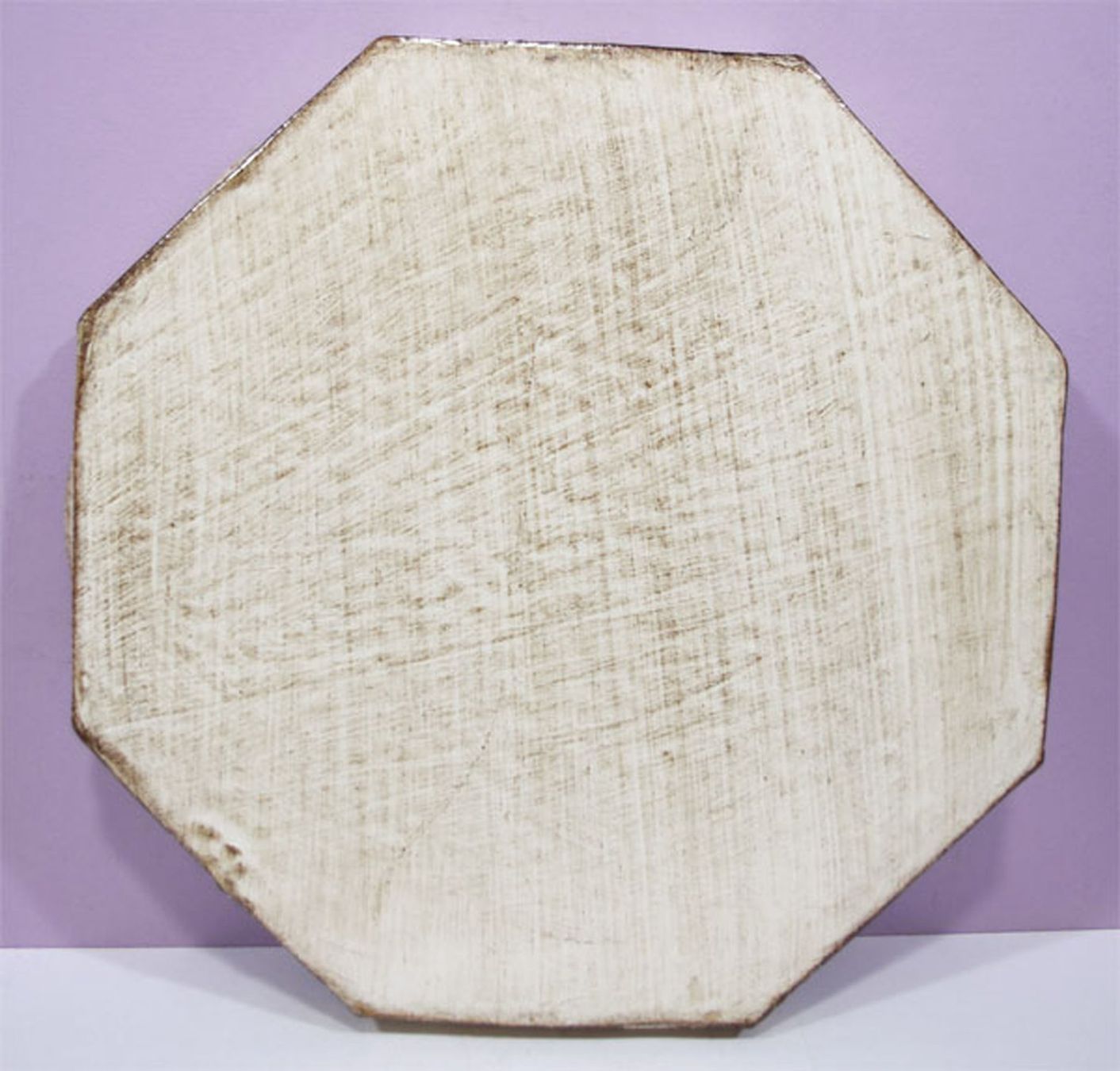 Tutte le decorazioni: dekoratives 8-eckiges Holztablett mit Kastaniendekor – Usato da Meggen venduto da Trouvaillen 3