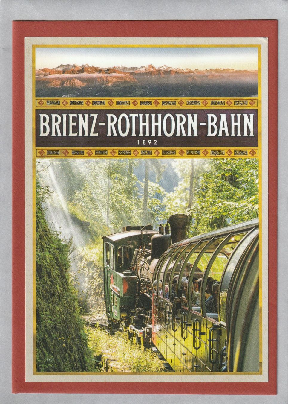 Ansichtskarten: 2 Ansichtskarten Brienz-Rothhorn-Bahn – Gebraucht aus Würenlingen von wetroki 1