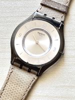 Swatch Skin Uhr  Damenuhr  Lederarmband 