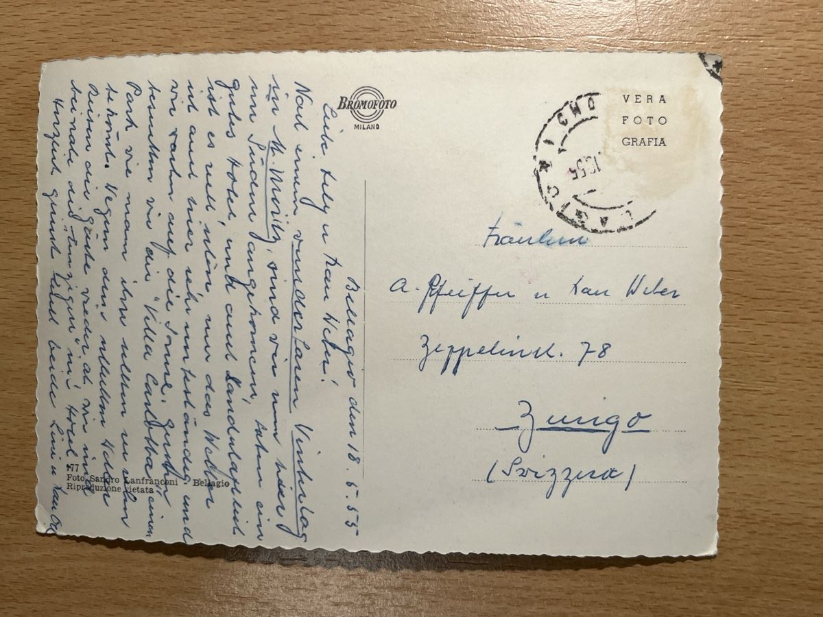 Cartoline postali: Alte Ansichtskarte Lago di Como, Villa Melzi, Bellagio – Usato da Hinwil venduto da Chuan2 1