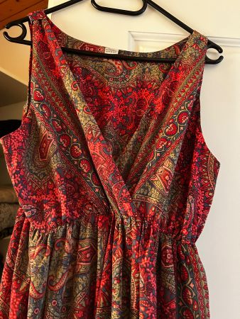 Langes  Sommerkleid 140 cm Lang 70%Seide