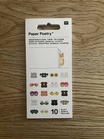 Paper Poetry Index Stickers