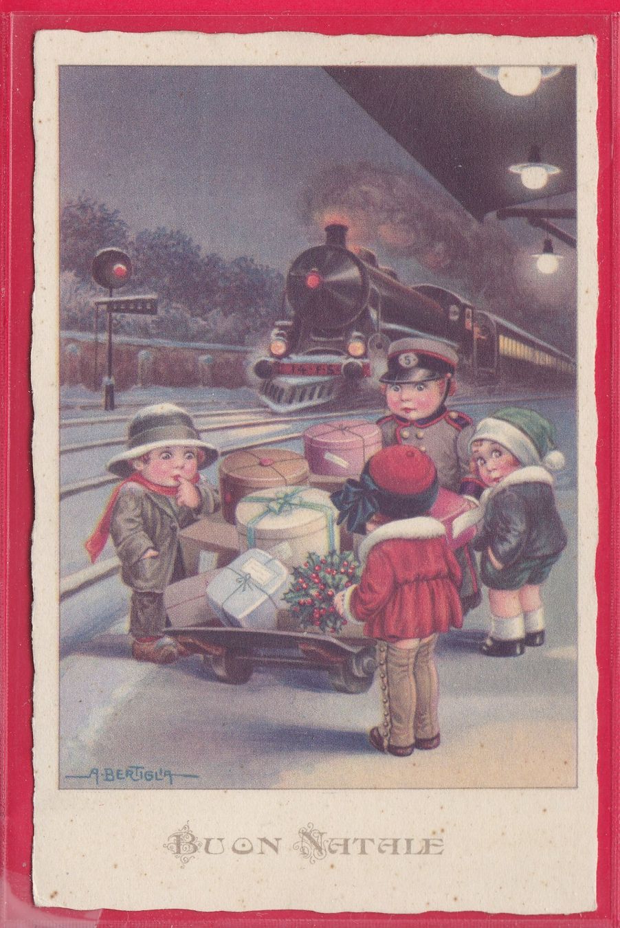 Cartes postales: BUON NATALE, 24.12.1935 – D'occasion à Oberrieden par Gebirgsstelze