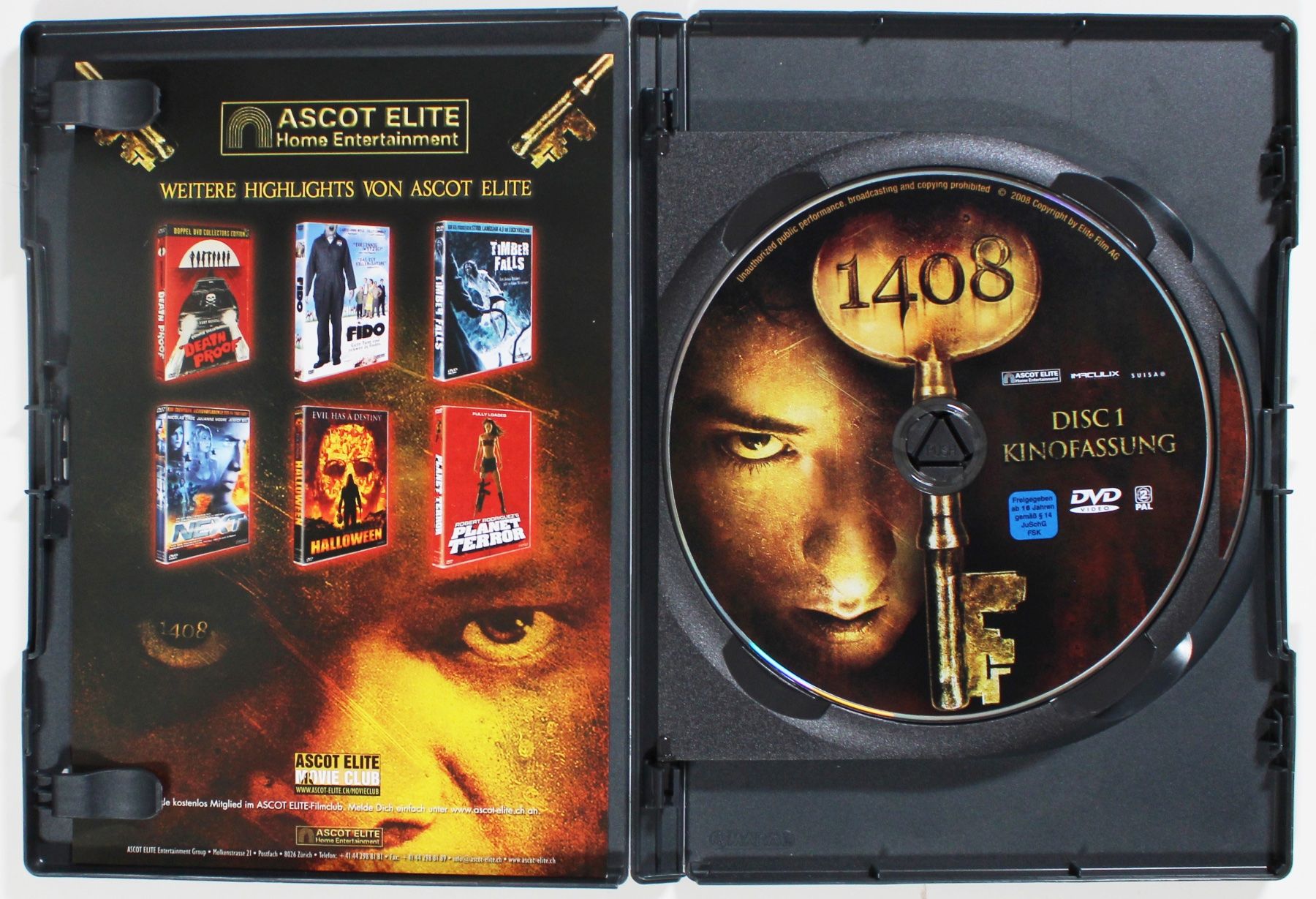 Alle DVDs: 1408 mit John Cusack &Samuel L. Jackson - Doppel DVD Edition – Gebraucht aus Brüttisellen von Collector-Corner 2