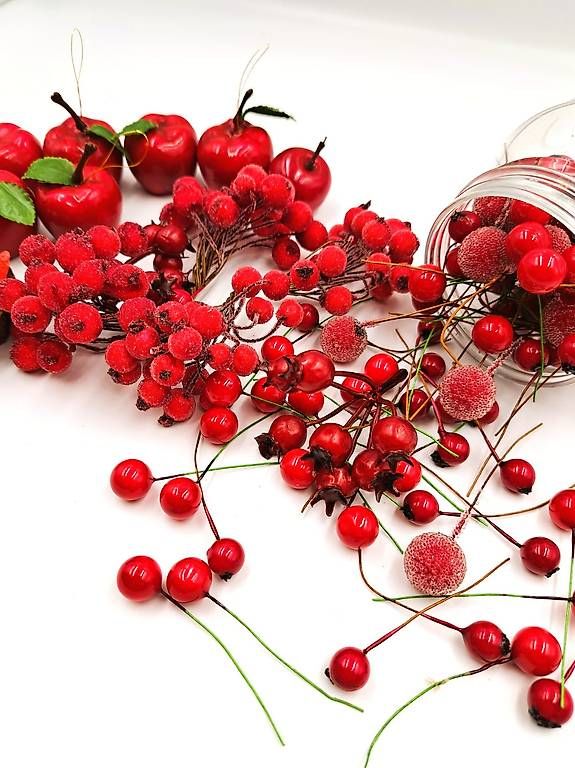 Tutte le decorazioni: Bastelset Rot winter beeren äpfel – Nuovo (secondo la descrizione) da Suhr venduto da Kerry 1