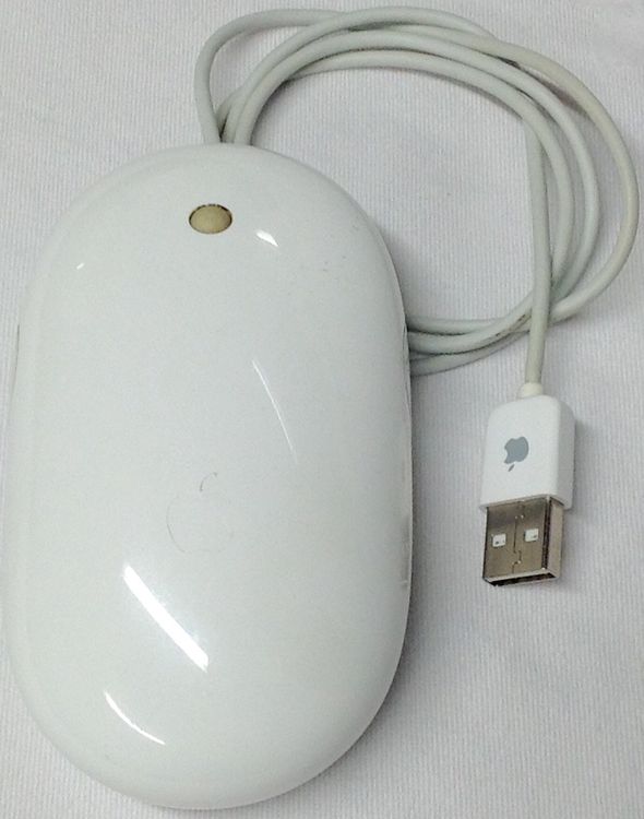 Apple MB112ZM/A Mighty Mouse Scrollball & Seitenclick USB (Gebraucht ...