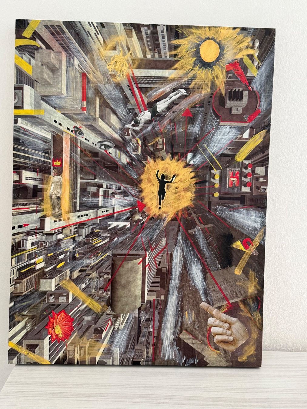 Dipinti: Quadro astratto 60x80 profondo 4cm – Nuovo e nell'imballaggio originale da Massagno venduto da mir_xl6c 1
