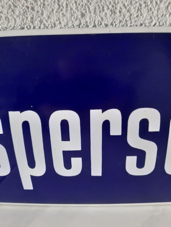 Emailschild Zugspersonal Bahnhof Plaque émaillée gare 3