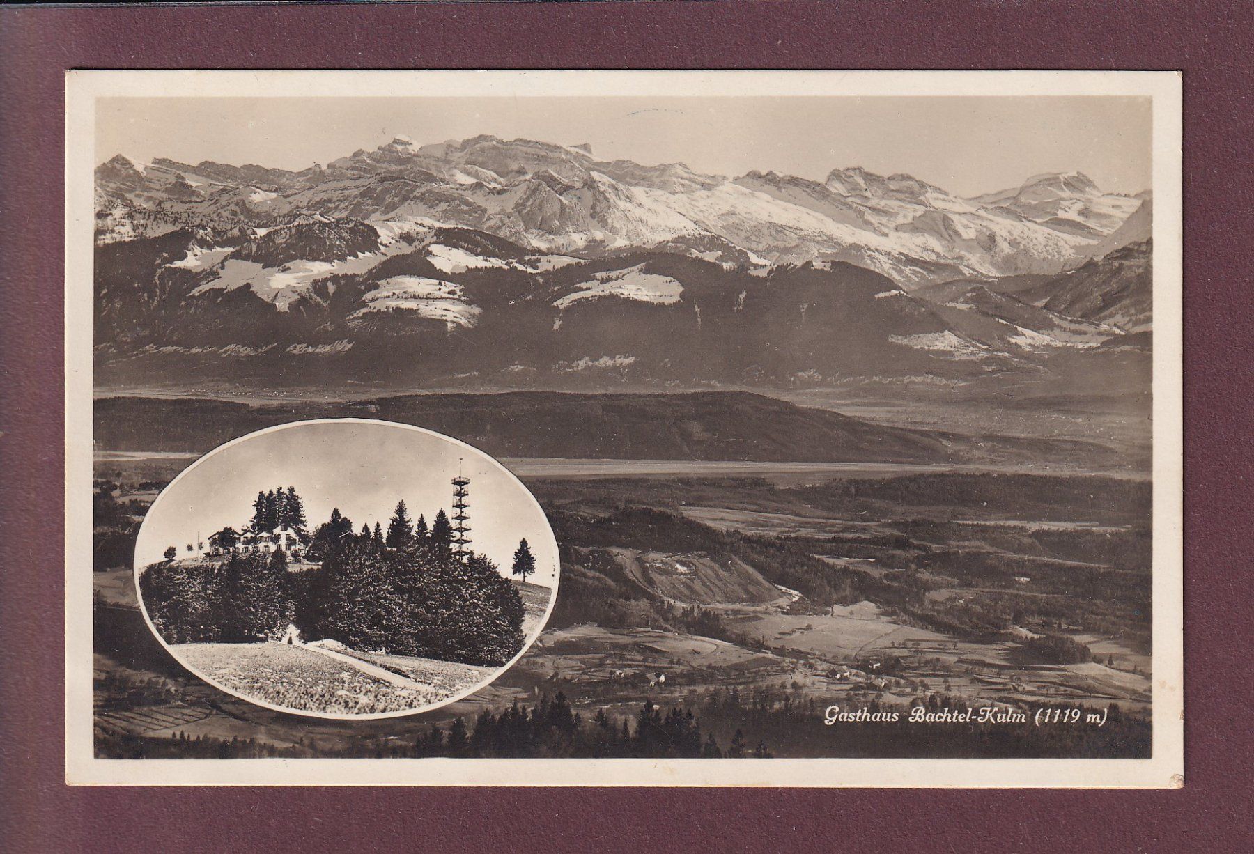 Cartoline postali: Gasthaus BACHTEL-KULM – Usato da Pully venduto da nicecards