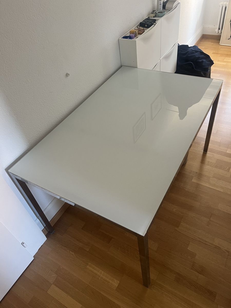 Tische: Moderner Glastisch Chrom Hochglanz – Gebraucht aus Zürich von sangelo