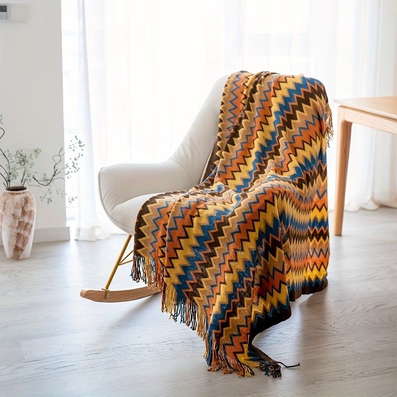 Coperte: Boho Strickdecke neu 🤎 kuschelig – Nuovo e nell'imballaggio originale da Bern venduto da Miraitrading 1