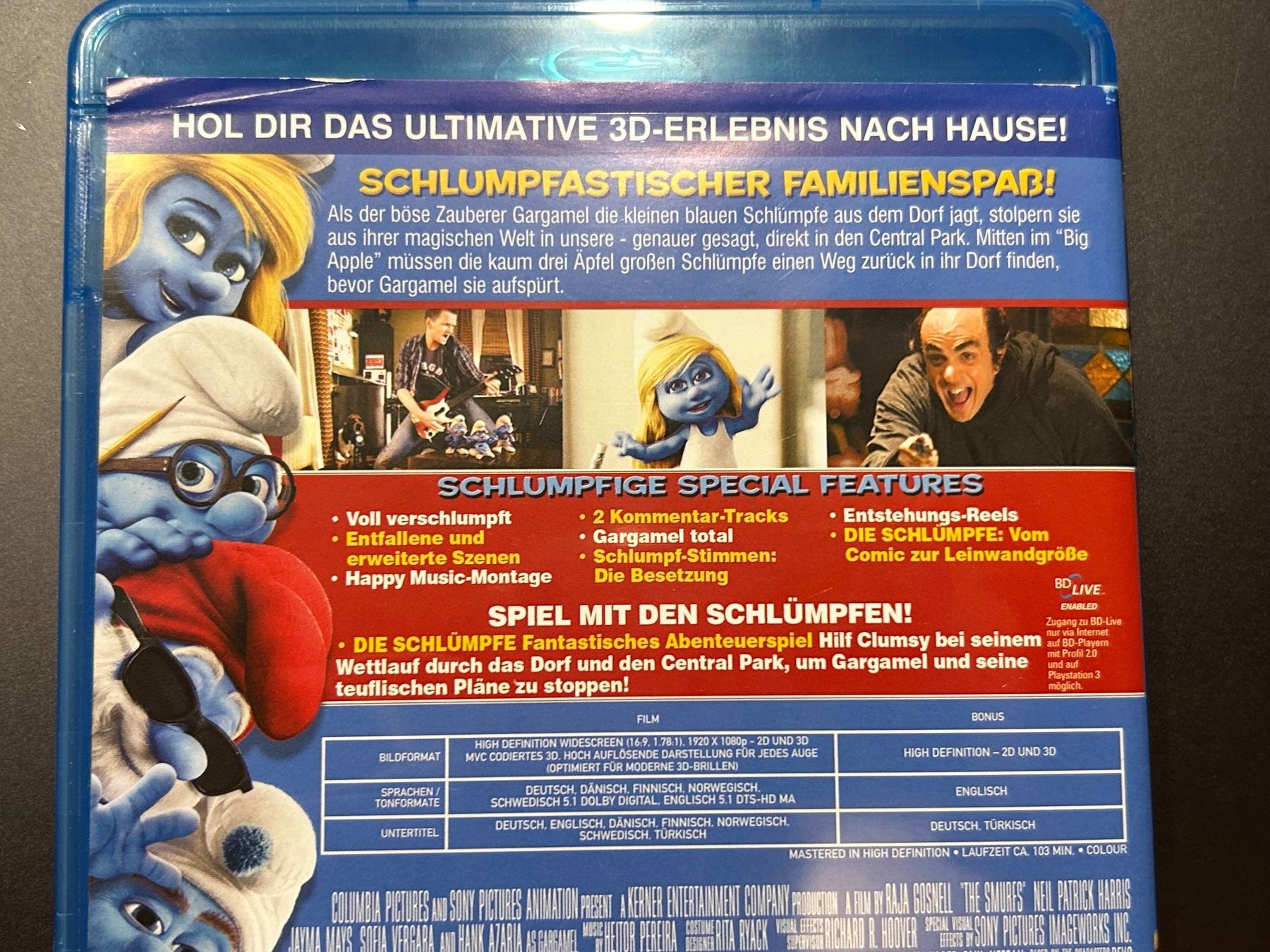 Tutti i DVDs: Die Schlümpfe in 3D  Blu Ray – Usato da Bassersdorf venduto da Shelby70 4